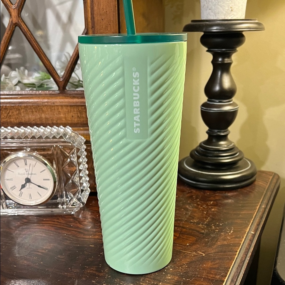 Starbucks VENTI Mint Green Textured Tumbler